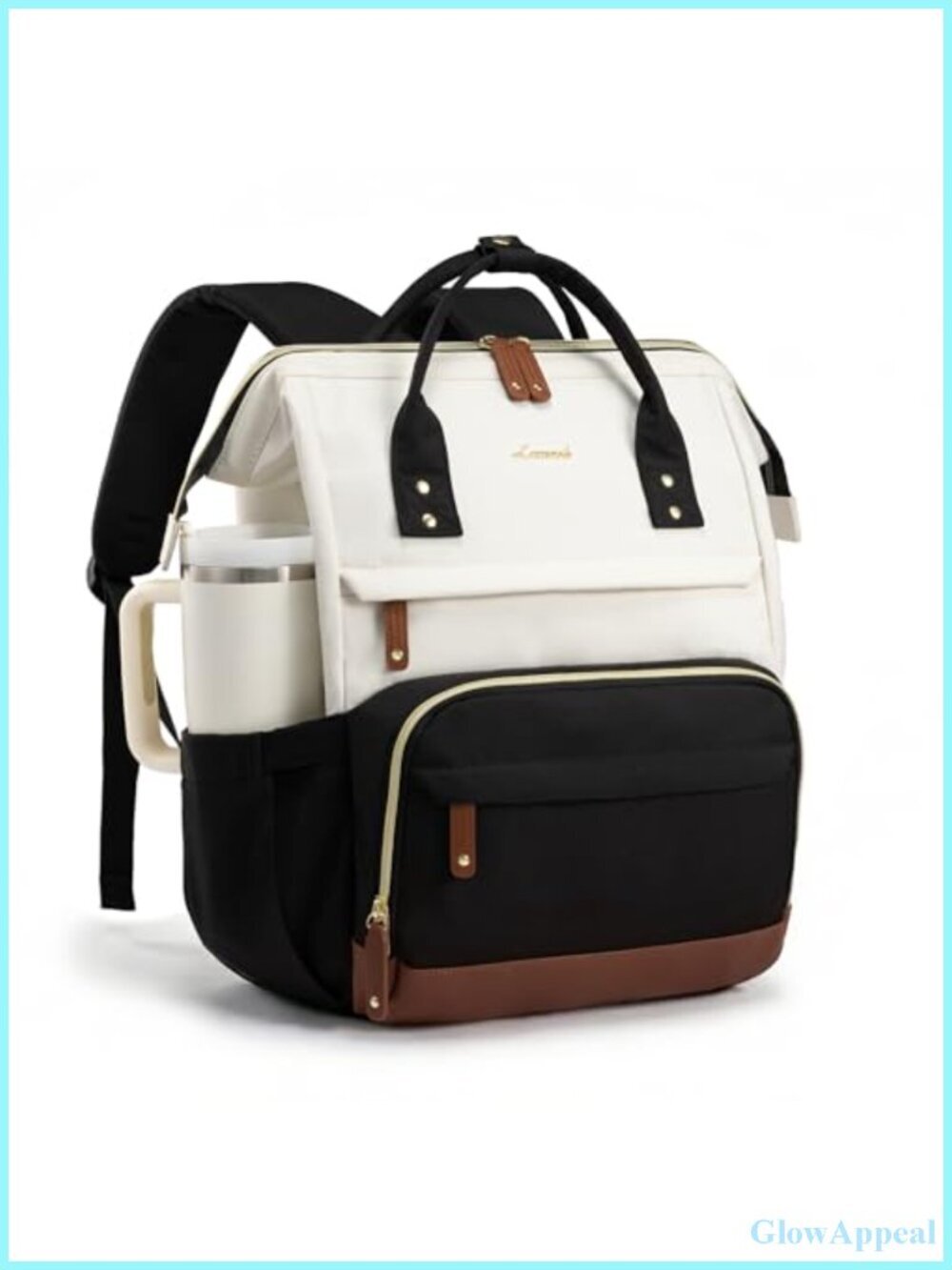 Laptop Backpack for Women 15.6-Inch Water-Resistant Nurse Bag College Bookbag